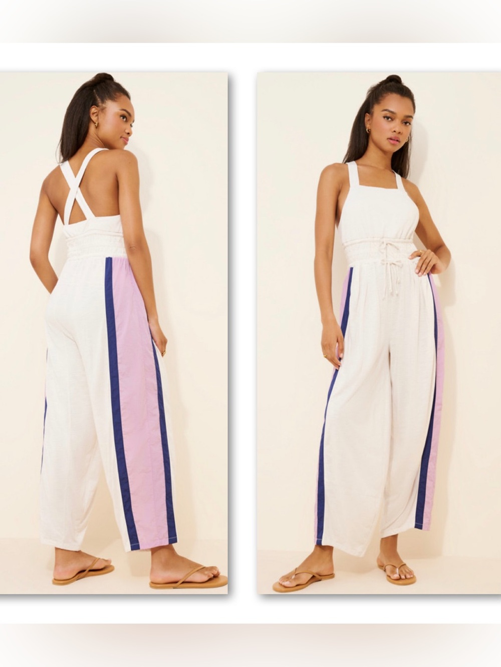 Daily Practice by Anthropologie Relaxed Colorblock Jumpsuit - Small